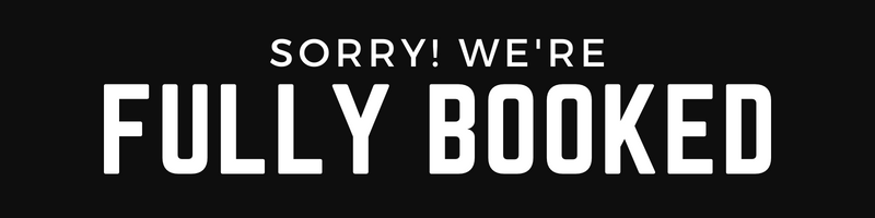 sorry we're fully booked banner